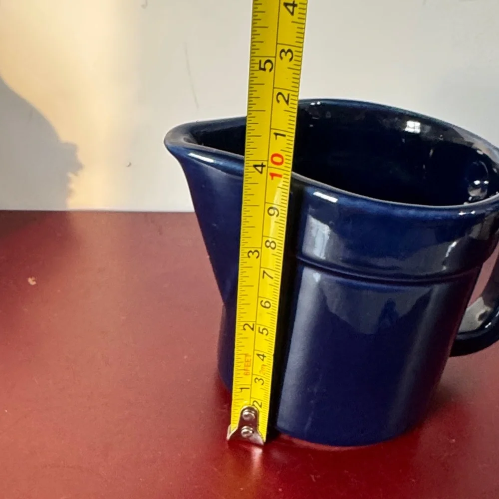 Pfaltzgraff Cobalt Blue Creamer Sugar Bowl 4”